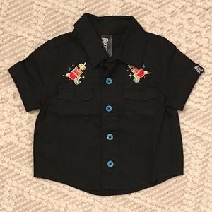 Sourpuss short sleeve button up shirt